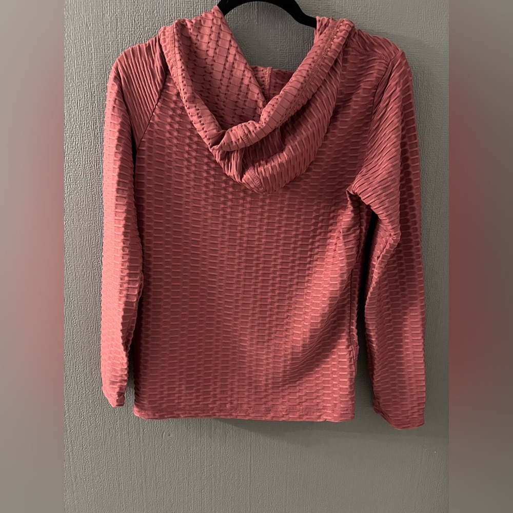 Pre-Owned Women’s New Mix Pink Textured Fabric Zip Jacket, Size L/XL - Picture 4 of 4